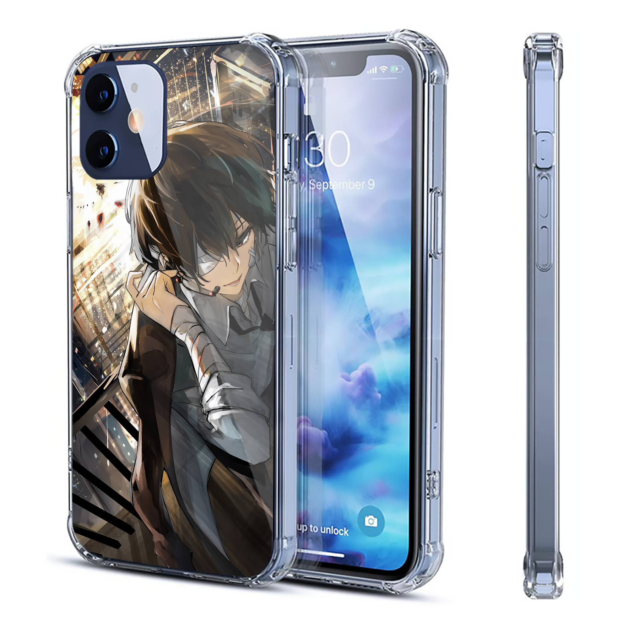 （画像用） 文豪ストレイドッグス Bungo Stray Dogs 【iPhone 12シリーズ対応】透明スマホケース（クリアソフトケース）